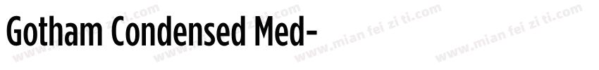Gotham Condensed Med字体转换